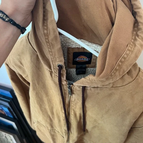 Dickies Brown Lightweight Hooded Jacket Jackets & Coats
